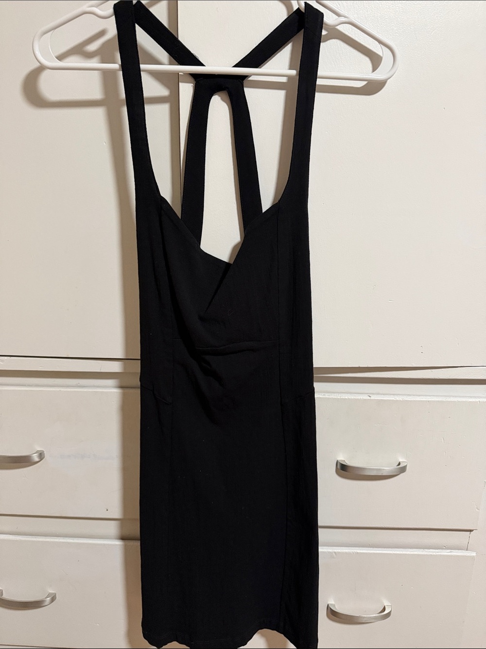 Free People Black Strappy Dress with Racerback